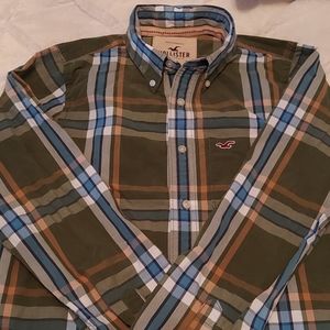 Hollister long sleeve plad shirt